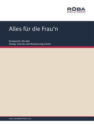 cover image of Alles für die Frau'n